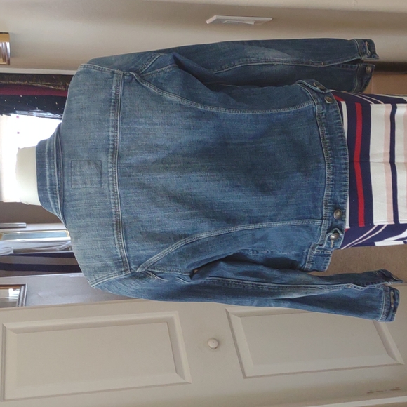 Articles of Society Womens Blue Long Sleeve medium Wash Jean Denim Jacket Size M - Picture 4 of 10